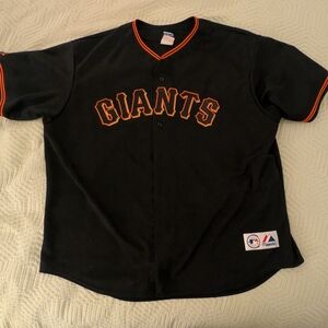 Black San Francisco Giants Baseball Jersey - Men's XL